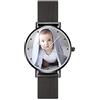 SOUFEEL Orologio Donna Orologio da Polso Fotografico Personalizzato Testo 45mm impermeabile Regali per San Valentino uomo e donna coppia
