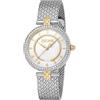 Just Cavalli Glam Chic Obsessive Snake - Orologio da polso da donna al quarzo Moda bracciale e cassa in Acciaio INOX di colore Grigio display analogico grigio - JC1L240M0055