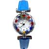 LE GEMME DI VENEZIA Orologio Donna watch in Vetro di Murano Murrina Millefiori (CELESTE)