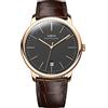 Lobinni Top Brand Ultra Sottile Automatico Meccanico In Acciaio Inox Calendario Moda Business Casual Orologio, Rosa-nero-L, Meccanico