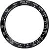 ROUHO 38.5mm Ceramica Lunetta Orologio, Tachimetro Anello Sostituzione, Inserto Lucido Intarsio Quadrante 30.5mm per Rolex Daytona 116500-A3