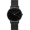 Rosefield Mercer Orologio Donna Nero Opaco Cinturino Mesh Placcato Nero 38 mm MBB-M43