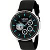 LIU JO SWLJ072 Orologio Intelligente Uomo Voice Man Nero con Cinturino in Silicone IP67 Massimo 30 Minuti Impermeabile Diametro Cassa 44mm