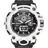 KXAITO Orologio sportivo militare da uomo, impermeabile, con visualizzazione della data, multifunzione, LED, sveglia, cronometro