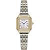 ADSBIAOYE Orologi d'oro per le donne Dainty Square Vintage Orologi di lusso da donna con accento di diamante vestito in acciaio inossidabile orologio analogico al quarzo impermeabile orologio