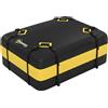 Outsunny Baule da Tetto Impermeabile 425L, per Tetti di Auto con/senza Portapacchi Box per Bagagli, con 8 Cinghie Rinforzate e Ganci per Porte, Giallo | Aosom Italy