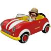 Monchhichi - Auto Monchhiroule a ruote libere + statuetta di salice - 20 cm - giocattolo materno