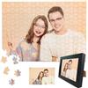 Xuumu Puzzle personalizzato da 70 pezzi (20 x 15 cm, incorniciato), puzzle in legno con foto personalizzate, regali per cane, gatto, bambini, famiglia, matrimonio, laurea