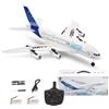 SAYZON Aereo RC A120-Aircar A380, Aerei Telecomandato ad Ala Fissa EPP a 3 Canali per Esterni, Modello di Aereo A380 con Trasmettitore a 2,4 GHz