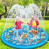 Chennyfun Tappetino Gioco d'Acqua per Bambini, 170cm Aumento Antiscivolo Splash Pad, Spruzza la piscina con giochi d'acqua, Giocattolo per tappetino spray da giardino per giochi all'aperto per Bambini