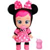 IMC Toys Cry Babies Disney Minnie, Bambola ispirata a Minnie Mouse, Vestita con il suo Abito Rosa Personalizzato, Piange Lacrime Vere, Regalo Giocattolo per Bambine e Bambini dai 18+ Mesi