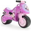 INJUSA Moto per Bambini 18-36 Mesi Moto Bambino 3 Anni Ruote Larghe Stabile Senza Pedali - Primi Passi Bimbi - Ergonomica Maniglia Trasporto + Design Minnie Mouse - INJUSA