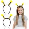YAZWUR 2 pezzi Cerchietto Capelli Ape, Cerchietto per Capelli con Api per Adulti, per Bambini, Fascia Tentacolo Ape, per Festival, Costume Cosplay, Accessorio per Halloween Costume Cosplay