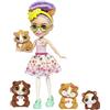Mattel Enchantimals Glee Guinea Pig Family Bambola
