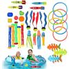 Generico Pool Diving Toys, Children Underwater Game Component, Multiplayer Colorful Set Supply, Backyard Family Ornament, Swim Lesson Accessory, Outdoor Entertainment Organizer