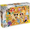 Liscianigiochi Lisciani DISNEY Puzzle 100 DF Maxifloor - 150 pezzi - Personaggi multipli - Double Face - Puzzle 2 in 1 - Colorazione - 70 x 50 cm - Per bambini dai 6 anni in su