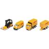 Siku 6324, Set logistico DHL, 4 pezzi, Metallo/Plastica, Giallo, Varie funzioni, Set di giocattoli, Combinabile con modelli stessa scala