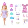 Barbie Dream Besties Malibu GET READY WITH, bambola alla moda con accessori per capelli a sorpresa e oltre 15 look inclusi, giocattolo per bambini, 4+ anni, JGG38