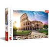Trefl - Puzzle Colosseo sotto i raggi del sole, Roma - 1000 Elementi, veduta dell'anfiteatro, sole, uccelli, puzzle fai da te, intrattenimento creativo, regalo, divertimento, puzzle classici
