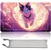 MilkPlaymat MTG PlayMat, 60 x 35 cm TCG PlayMat Stitched Edges Trading Card Game Play Mats with Storage Bag Smooth Rubber Surface Fighting Play Mat (MTG Set 40-5, with Zone)