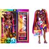 Rainbow High Pacific Coast-Phaedra Westward Moda a Tema Tramonto con Vestito, Gambe intercambiabili e Supporto per Bambole-Include Asciugamano, Borsa e Altro-età: 6+ Anni, Colore, 578369EUC