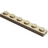 LEGO Parti e pezzi: 1 piastra bianca 1x6 x1