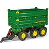 Rolly Toys 125043 - Veicolo a Pedali Multitrailer John Deere, 3 Pezzi Assortiti