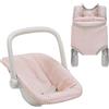 Olivia's Little World Teamson Kids Accessori Rosa per Bambole: Seggiolino Auto e Porta Bebè