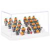 Tingacraft Teca Plexiglass (24,2 x 15,7 x 13 cm) Vetrina Acrilico Espositore per Minifigures, Bianco
