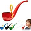 Generico Pipa per Bolle di Sapone, Giocattolo Innovativo Stampato in 3D a Forma di Pipa, Divertente Soffia-Bolle dal Design Unico, Riutilizzabile Feste all'Aperto, Compleanni (Red)