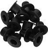 Gogogmee 6 Paia di Cuscinetti per Bigliardino, Boccole Filettate in Plastica Nera, Accessori per Calciobalilla da Tavolo, Facili da Usare e Leggeri