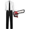 Jilijia Chainsaw Man Denji Cosplay Costume completo anime giapponese uniforme abbigliamento scolastico con parrucca camicia bianca pantaloni uomo abbigliamento per Halloween Carnevale festa