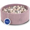 KiddyMoon Piscina 90X30cm/300 Palline In Schiuma Rotonda Morbida Per Bambini