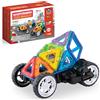 Magformers Amazing Transform Wheel Magnetic Building Blocks Toy. Makes Cars And Bikes. with Special Adjustable Multi-Wheel Piece.