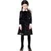 amscan 9917649 - Costume ufficiale Mercoledì Addams per Halloween, età: 3-4 anni
