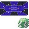Generic Tovaglia da poker, tovaglia da poker | Tappetino da tavolo da poker 120x60 cm - Copritavoli per carte antiscivolo per feste di poker, raccolte fondi, raduni, feste a tema, serate di poker