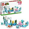 LEGO Super Mario Fliprus Snow Adventure Set di espansione 71417, giocattolo per bambini da combinare con il corso iniziale, con personaggi Freezie e Baby Penguin, per i fan di Super Mario Bros