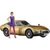 Hasegawa ハセガワ Hasegawa 1/24 Toyota 2000 GT Gold W/60's Figure Sp533 (9/22)*has652333