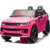 Mondial Toys Land Rover Range Rover Sport 24V Maxi SUV Elettrico per Bambini 2 Posti - Macchina con Telecomando Sedili in Pelle Due Cinture a 3 Punti Luci LED Bluetooth Carico Massimo 60 Kg (Rosa)