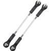 QUARKZMAN 2Pcs Regolabile Turnbuckles Camber Link, 89-99mm Turnbuckle Rod Steering Servo Linkage con Teste Sferiche M3 per RC Car Parti di Ricambio