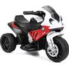 COSTWAY BMW Moto Cavalcabile per Bambini, Moto Giocattolo con Rotelle, Fari, Funzione Musica, Motocicletta a 3 Ruote, Regalo Perfetto per Bambini, 66 x 37 x 44,5 cm (Rosso)