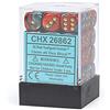 Chessex Dice: CHX26862 D6 12mm Gemini Red Teal/Gold (36)