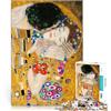 AITEXI Puzzle da 1000 pezzi per adolescenti Il bacio 1908 per il giocattolo di sfida del gioco educativo Collezione di artisti, Belle arti 52x38cm