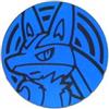 Pokémon The Pokemon Company International - Moneta GCC LUCARIO [blu], multicolore, diametro 35 mm