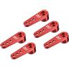 QUARKZMAN 5pz Braccio Singolo in Lega Alluminio 25T per Servosterzo Rosso per Auto/Barca/Aereo RC Fai da Te Accessori