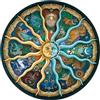 KIDSHEGO 1000 pezzi puzzle zodiacali per adulti bambini adolescenti puzzle rotondo giocattoli regalo zodiaco oroscopo 67,8 x 67,8 cm