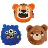 LEGAMI Bouncing Gang - Set di 3 flummis (tiger, mostro, orso), divertenti palline per saltare con facce di animali, regalo perfetto per compleanno dei bambini e piccolo regalo