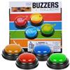 Iouyjiu Answer Buzzers, Classroom Game Buzzers with Lights And Sound, 4X Fun Quick Response Buttons, Easy-To-Use Competition Props for Family, Games And Quizzes, 3.15x3.15x1.57 Inches