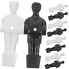 INOOMP Figure Sostitutive Foosball 10 Pezzi Hips Bianco Nero