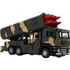 Dilwe Modello di Veicolo Militare a Razzo 1/50, Lancio di Razzi Sollevabile, Alluminio Premium + ABS, Auto Giocattolo a Razzo a Trazione Posteriore con Suono e LED, di Decorazione